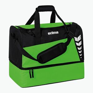 Edzőtáska ERIMA Six Wings alsó rekesszel 94, 5 l green/black (Six Wings Sports Bag With Bottom Compartment 7232315) kép