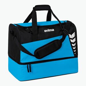 Edzőtáska ERIMA Six Wings Sports Bag With Bottom Compartment 94, 5 l curacao/black (Six Wings Sports Bag With Bottom Compartment 7232316) kép