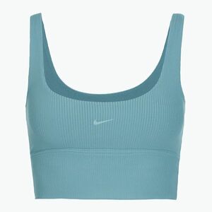 Sportmelltartó Nike Zenvy Rib Light Support smokey blue/white (Zenvy Rib Light Support HF1542-006) kép