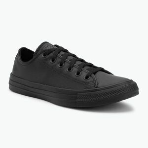 Tornacipő Converse Chuck Taylor All Star Leather black mono (Chuck Taylor All Star Leather 135253C) kép