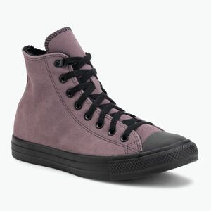 Tornacipő Converse Chuck Taylor All Star Hi Suede Faux Fur grey/purple (Chuck Taylor All Star Hi Suede Faux Fur A05612C) kép