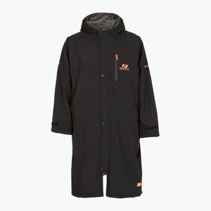 Kabát ZONE3 Oversized Polar Fleece Robe Parka black/orange (Oversized Polar Fleece Robe Parka CW21UOFP101) kép