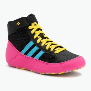 Bokszcipő adidas Havoc core black/signal cyan/yellow (Havoc JQ4995) kép