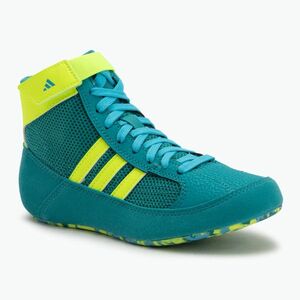 Gyerek birkózócipő adidas Havoc purple team/lucid lemon/signal cyan (Havoc JQ4996) kép