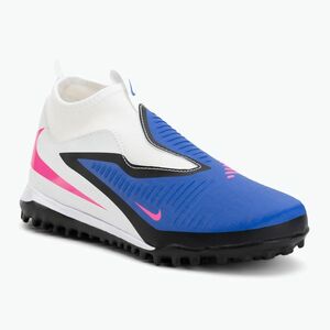 Gyerek focicipő Nike Phantom 6 High Academy TF racer blue/white/pink blast (Phantom 6 High Academy TF HQ2049-446) kép