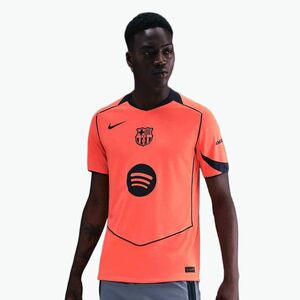 Férfi focimez Nike FC Barcelona 2025/26 Stadium Third bright mango/midnight navy/midnight navy (FC Barcelona 2025/26 Stadium Third HM3201-855) kép