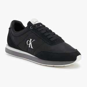 Férfi cipők Calvin Klein YM0YM01361 Retro Runner Ess Mix Mat black/stormfront/vaporous white (Retro Runner Ess Mix Mat YM0YM0136101Q) kép