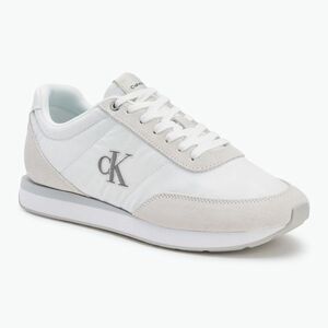 Férfi cipők Calvin Klein YM0YM01361 Retro Runner Ess Mix Mat triple bright white (Retro Runner Ess Mix Mat YM0YM013610K4) kép