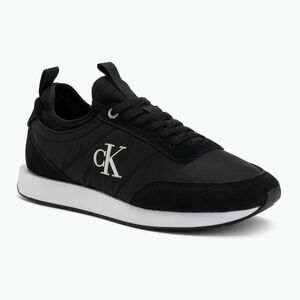 Férfi cipők Calvin Klein YM0YM01414 Retro Runner Sock Laceup Mix Mat black (Retro Runner Sock Laceup Mix Mat YM0YM01414BEH) kép