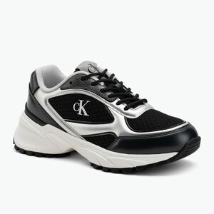 Női cipők Calvin Klein YW0YW02063 Hike Runner fűzős hálós anyag keverék black/silver (Hike Runner Lace Up Mesh Mix YW0YW0206301L) kép