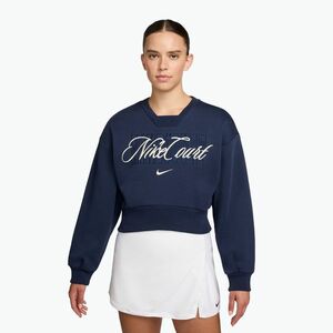 Női pulóver Nike Court Collection French Terry Crew Neck midnight navy/sail (Court Collection French Terry Crew Neck IB0757) kép