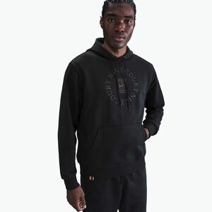 Férfi tenisz kapucnis pulóver Nike Court Dri-Fit Heritage French Terry Hoodie black/anthracite (Court Dri-Fit Heritage French Terry Hoodie HM6759) kép