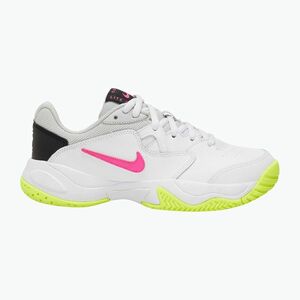 Gyerek teniszcipő Nike Court Lite 2 Jr white/hot lime/grey fog/laser fuchsia (Court Lite 2 Jr CD0440-107) kép