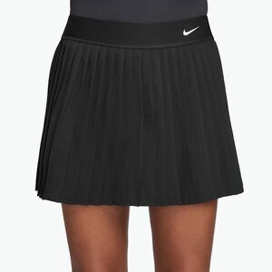 Teniszszoknya Nike Victory Dri-Fit High-Waisted Pleated black/white (Victory Dri-Fit High-Waisted Pleated HV9951-010) kép