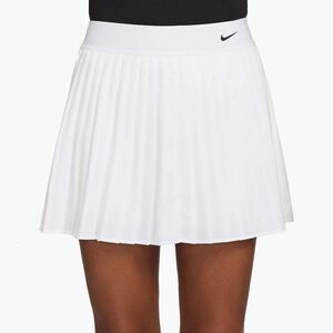 Teniszszoknya Nike Victory Dri-Fit High-Waisted Pleated white/black (Victory Dri-Fit High-Waisted Pleated HV9951-100) kép