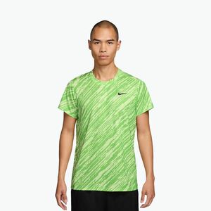 Férfi teniszpóló Nike Court Dri-Fit Victory Print mean green/black (Court Dri-Fit Victory Print IB1530-307) kép