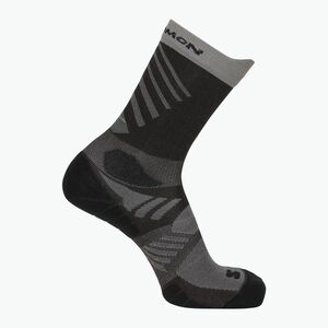 Salomon Aero Crew zokni black coffee/iron (Aero Crew LC2723600) kép