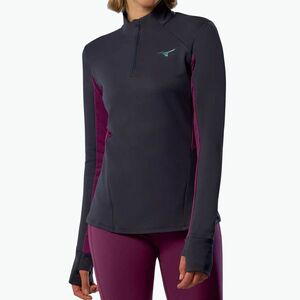 Női futó pulóver Mizuno Active Warm Half Zip baritone blue (Active Warm Half Zip J2GCC70511) kép