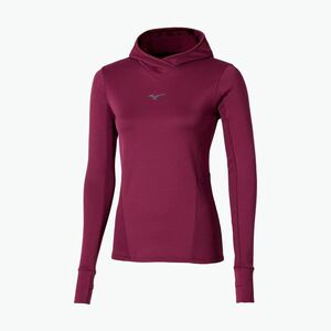 Női futó pulóver Mizuno Active Warm Hooded dark purple (Active Warm Hooded J2GCC70668) kép