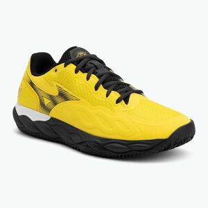 Padel cipő Mizuno Wave Enforce Court Padel Vibrant yellow/black/black sand (Wave Enforce Court Padel 61GB243745) kép