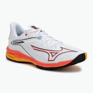 Férfi teniszcipő Mizuno Wave Exceed Tour 6 AC white/fiery coral 2/citrus (Wave Exceed Tour 6 AC 61GA247060) kép