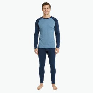 Férfi thermo fehérnemű szett WOOLCANO termoaktywna Merino SET0978 blue (Merino SET0978 WLC-B5AP024-PEWNBL) kép