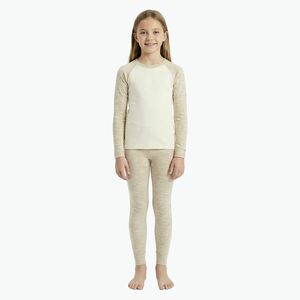 Gyerek thermo fehérnemű szett WOOLCANO Merino SET0982 beige (Merino SET0982 WLC-B5AP022-CRMOAT) kép