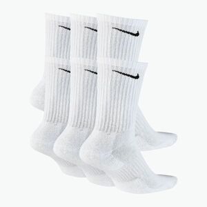 Zokni Nike Everyday Cushioned 6 pár white/black (Everyday Cushioned SX7666) kép