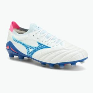 Férfi focicipők Mizuno Morelia Neo IV Β Elite MD white/tanager turquoise/pink tetra (Morelia Neo IV Β Elite MD P1GA254225) kép