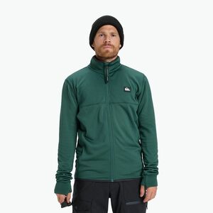 Férfi snowboard polárdzseki Quiksilver Steep Point Full Zip Fleece trekking green (Steep Point Full Zip Fleece EQYPF03078) kép