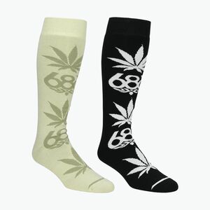 Férfi snowboard zokni 686 Huf 2 pár multicolor (Huf M4WSOC195P-MULT) kép