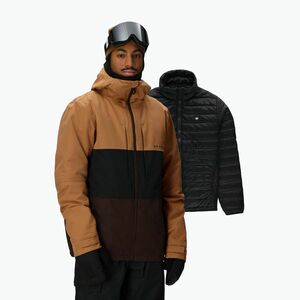Férfi snowboarddzseki 686 Smarty 3IN1 Form caramel colorblock (Smarty 3IN1 Form M5WN161-CMCB) kép