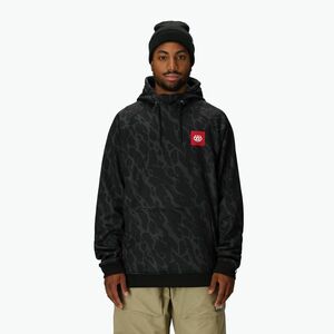 Férfi snowboard pulóver 686 Bonded Fleece black fracture print (Bonded Fleece M4WNCS115-BLFP) kép