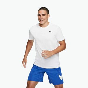 Férfi póló Nike Dri-Fit smokey white/black (Dri-Fit AR6029-100) kép