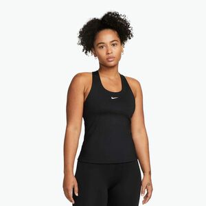 Női sportmelltartó Nike Swoosh Medium Support Bra black/black/white (Swoosh Medium Support Bra DV9897) kép