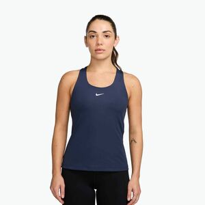 Női póló Nike Swoosh Medium Support Bra midnight navy/white (Swoosh Medium Support Bra DV9897) kép