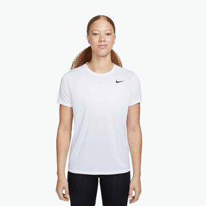 Női edzőpóló Nike Dri-Fit white/black (Dri-Fit DX0687-100) kép