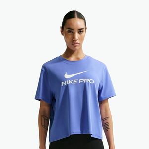 Női edzőpóló Nike Pro Dri-Fit Loose sapphire/white (Pro Dri-Fit Loose SS IQ0820) kép