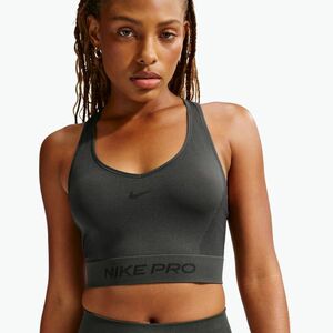 Női póló Nike Pro Seamless Dri-Fit Cropped dark (Pro Seamless Dri-Fit Cropped Tank IB9414) kép