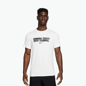 Férfi póló Nike Dri-Fit Winning white/black (Dri-Fit Winning HV4187) kép