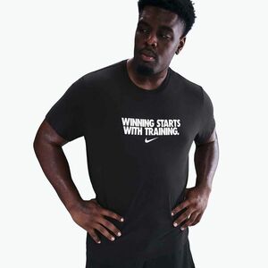 Férfi póló Nike Dri-Fit Winning black (Dri-Fit Winning HV4187) kép