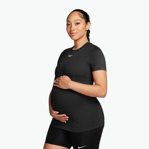 Női póló Nike One Maternity Dri Fit Slim-Fit black/white (One Maternity Dri Fit Slim-Fit FN5001-011) kép