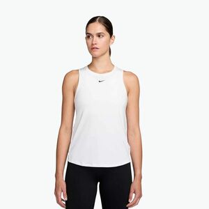 Női edzőpóló Nike One Classic Dri-Fit white/black (One Classic Dri-Fit FN2808) kép