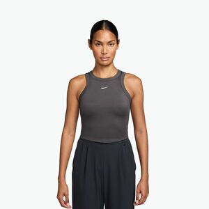Női trikó Nike One Fitted Dri-Fit Cropped Tank thunder grey/white (One Fitted Dri-Fit Cropped Tank FN2806) kép