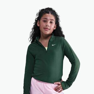 Gyerek hosszú ujjú edzőfelső Nike Dri-Fit 1/4 Zip fir/white (Dri-Fit 1/4 Zip FD2853-323) kép