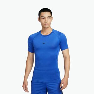 Férfi edzőpóló Nike Pro Dri-Fit Tight Fitness game royal/black (Pro Dri-Fit Tight Fitness FB7932-480) kép