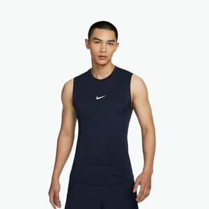 Férfi póló Nike Pro Dri-Fit Tight Sleeveless Fitness obsidian/white (Pro Dri-Fit Tight Sleeveless Fitness FB7914) kép