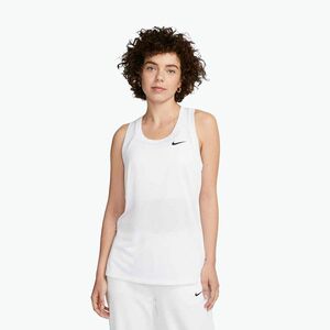 Női edzőpóló Nike Dri-Fit Racerback póló White/Black (Dri-Fit Racerback Tank Top DX0706-100) kép