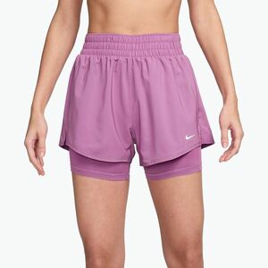 Női rövidnadrág Nike One Dri-Fit High-Waisted 3" 2In1 light magenta/white (One Dri-Fit High-Waisted 3" 2In1 DX6016-503) kép