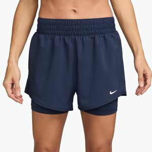 Női rövidnadrág Nike One Dri-Fit High-Waisted 3" 2In1 midnight navy (One Dri-Fit High-Waisted 3" 2In1 DX6016-410) kép